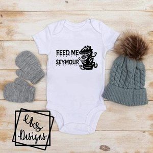 Feed Me Seymour Whit Gerber Onsie